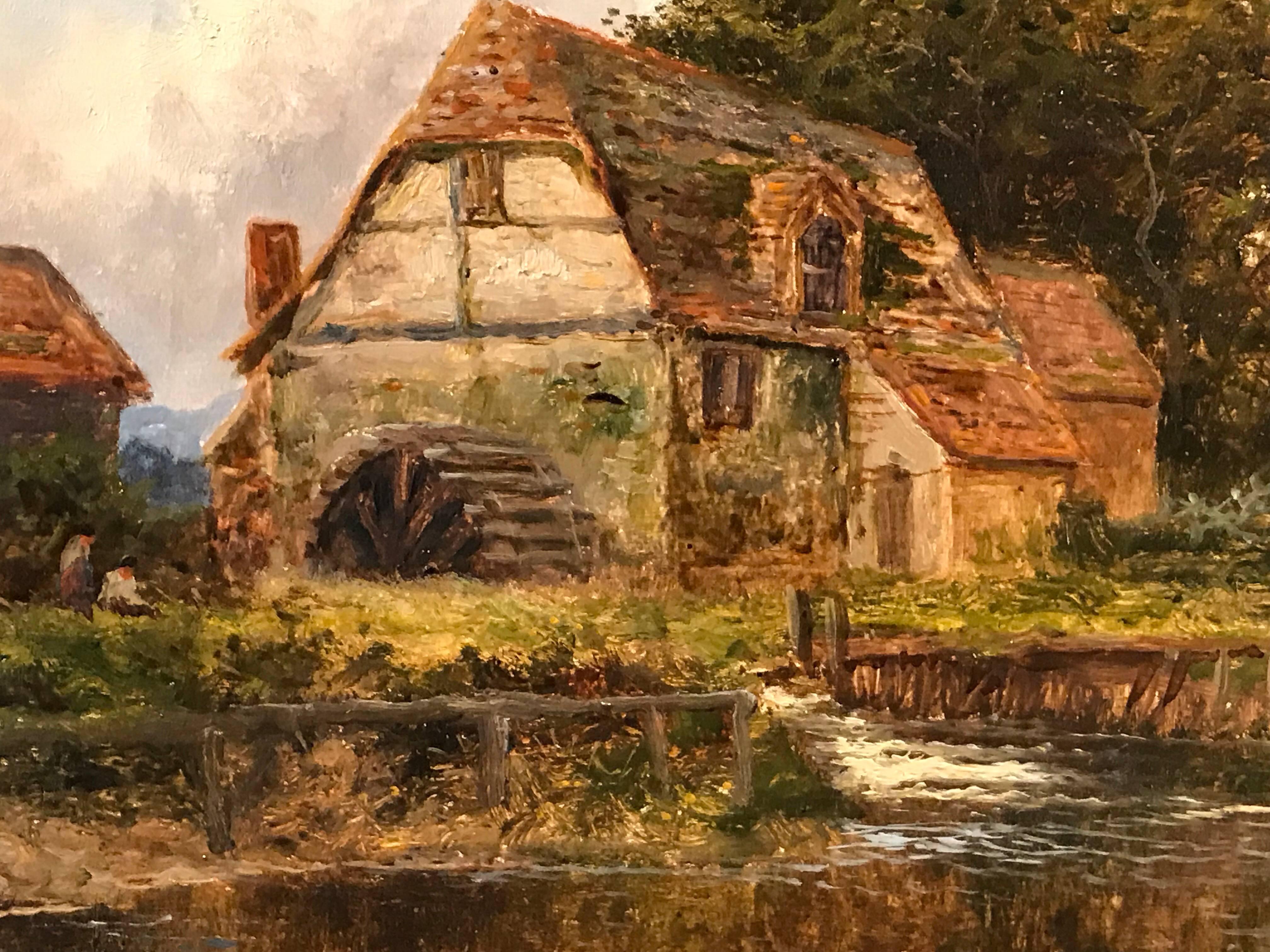 watermill painting