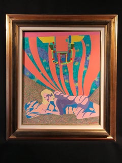 Erotic Psychedelic French Painting Bright Colours