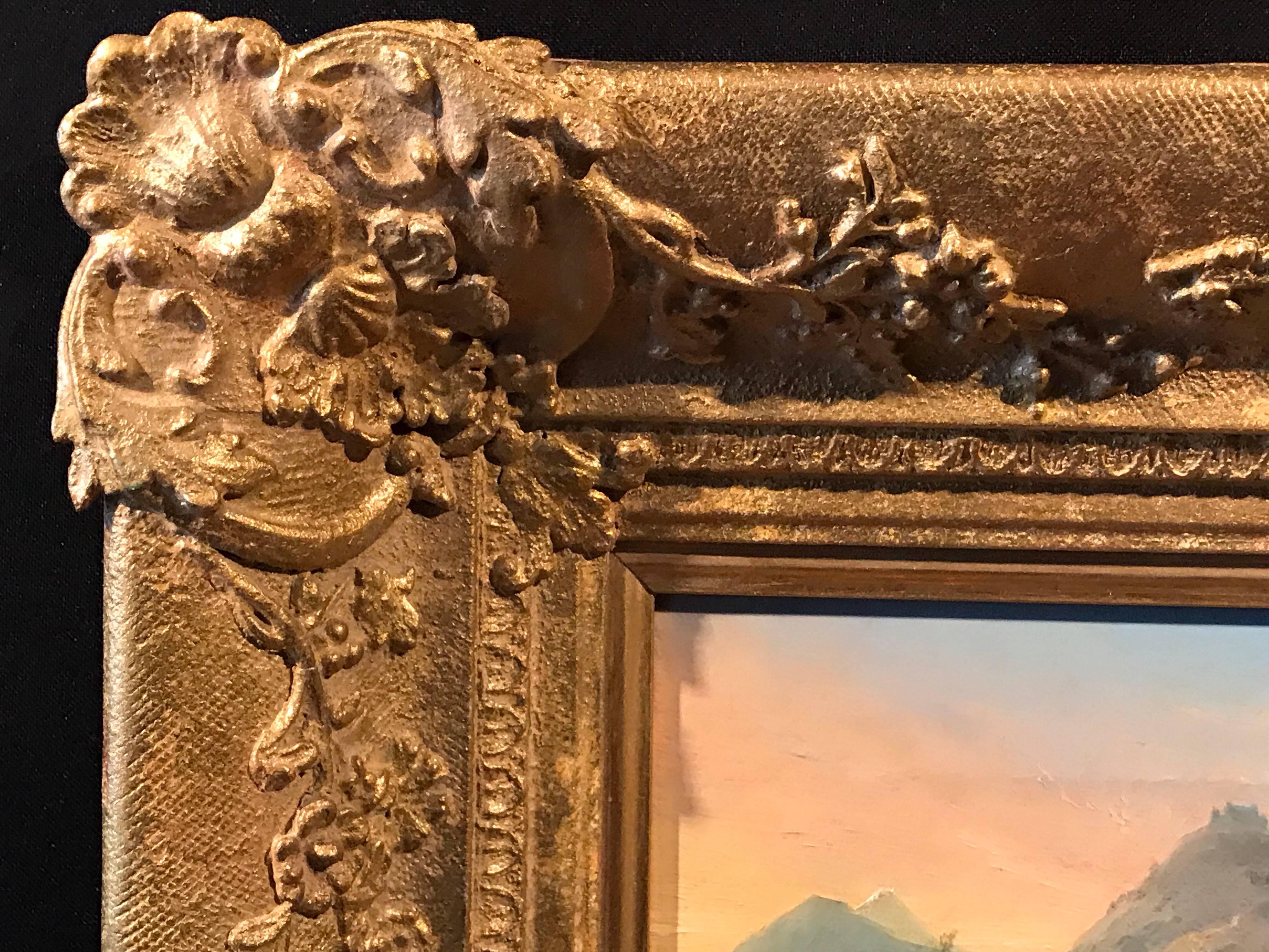 Italian Acqueducts in Arcadian Landscape, oil painting - Old Masters Painting by Unknown