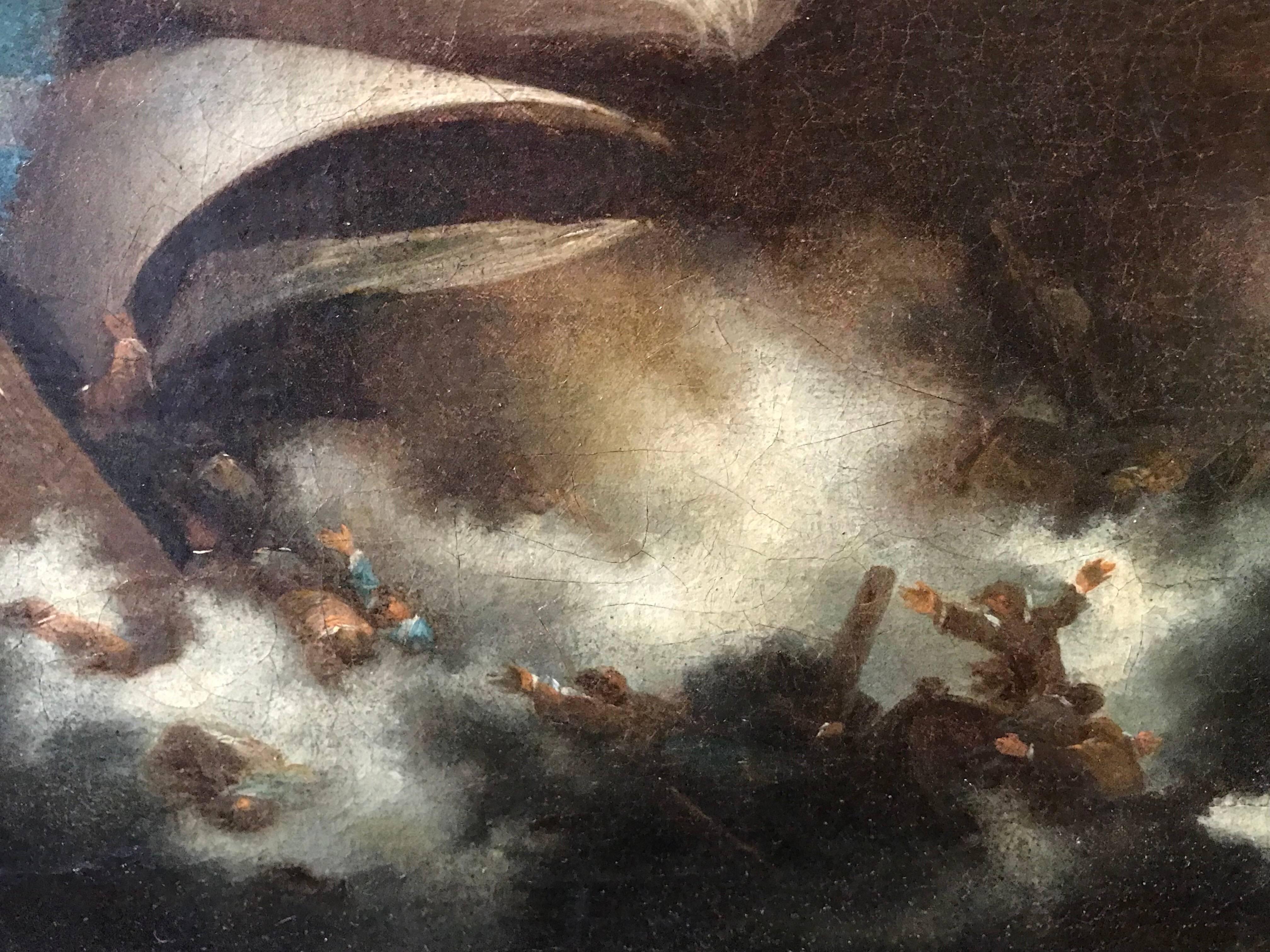 Circle of IVAN KONSTANTINOVICH AIVAZOVSKY (1817-1900) Dramatic Shipwreck Coastal 2