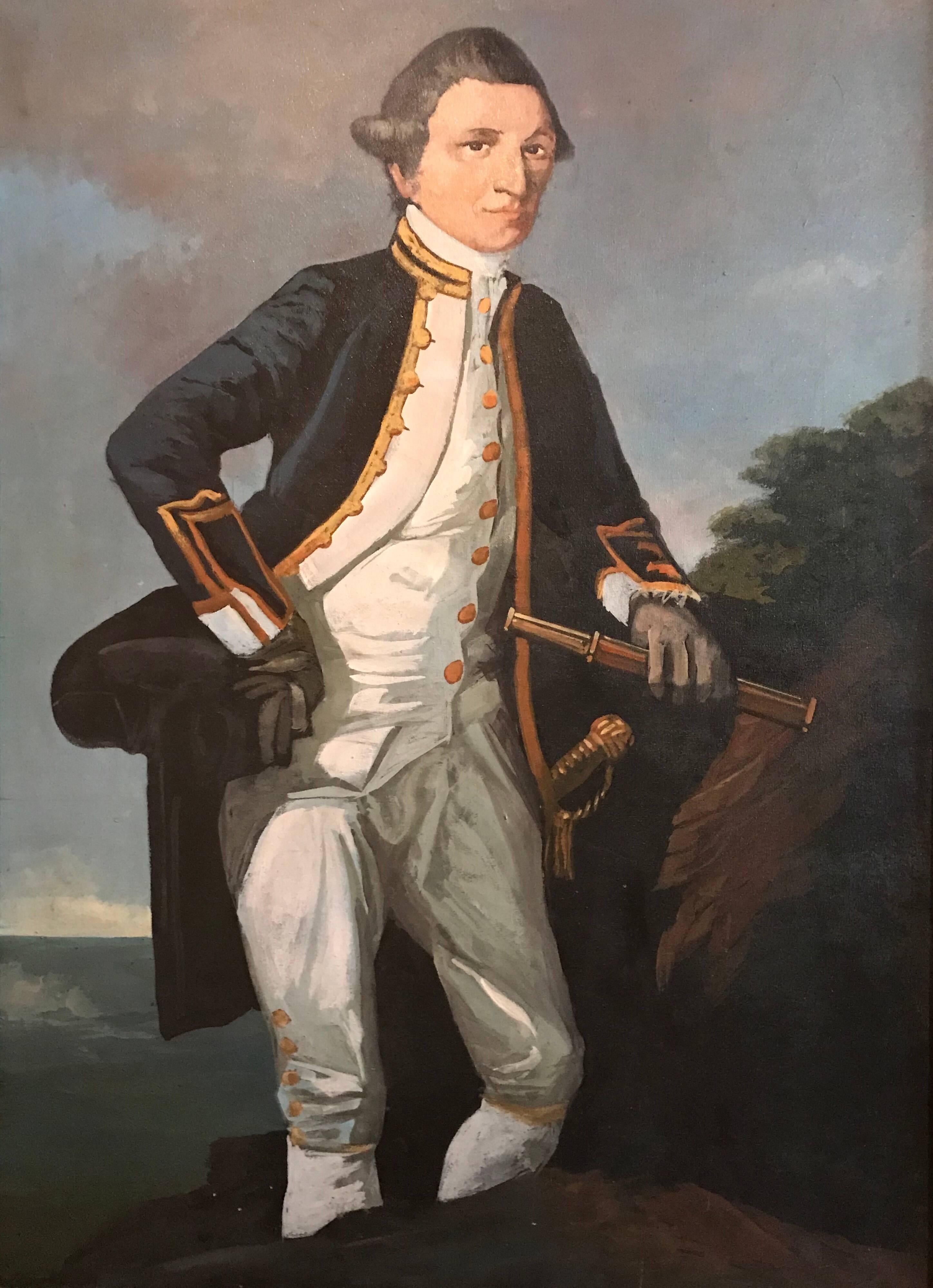 Unknown Figurative Painting – Captain James Cook