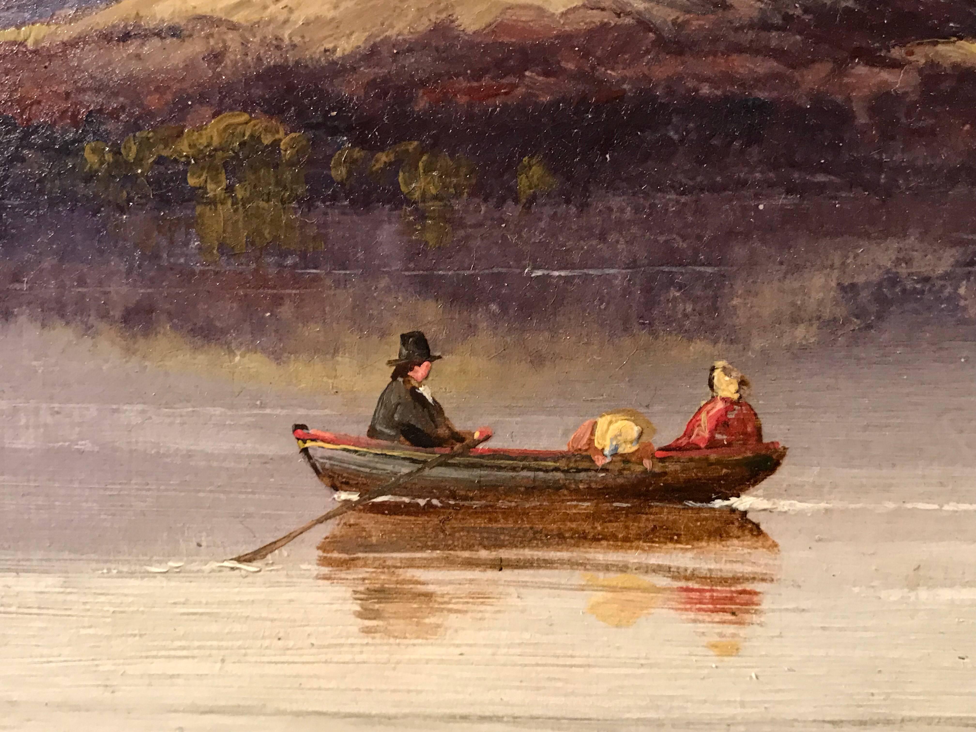 Loch Lomond Scotland, Victorian Oil Painting 2