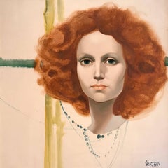 Portrait de Jeune Femme Rousse