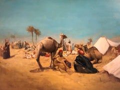 Orientalist Travellers & Camels Desert Camp