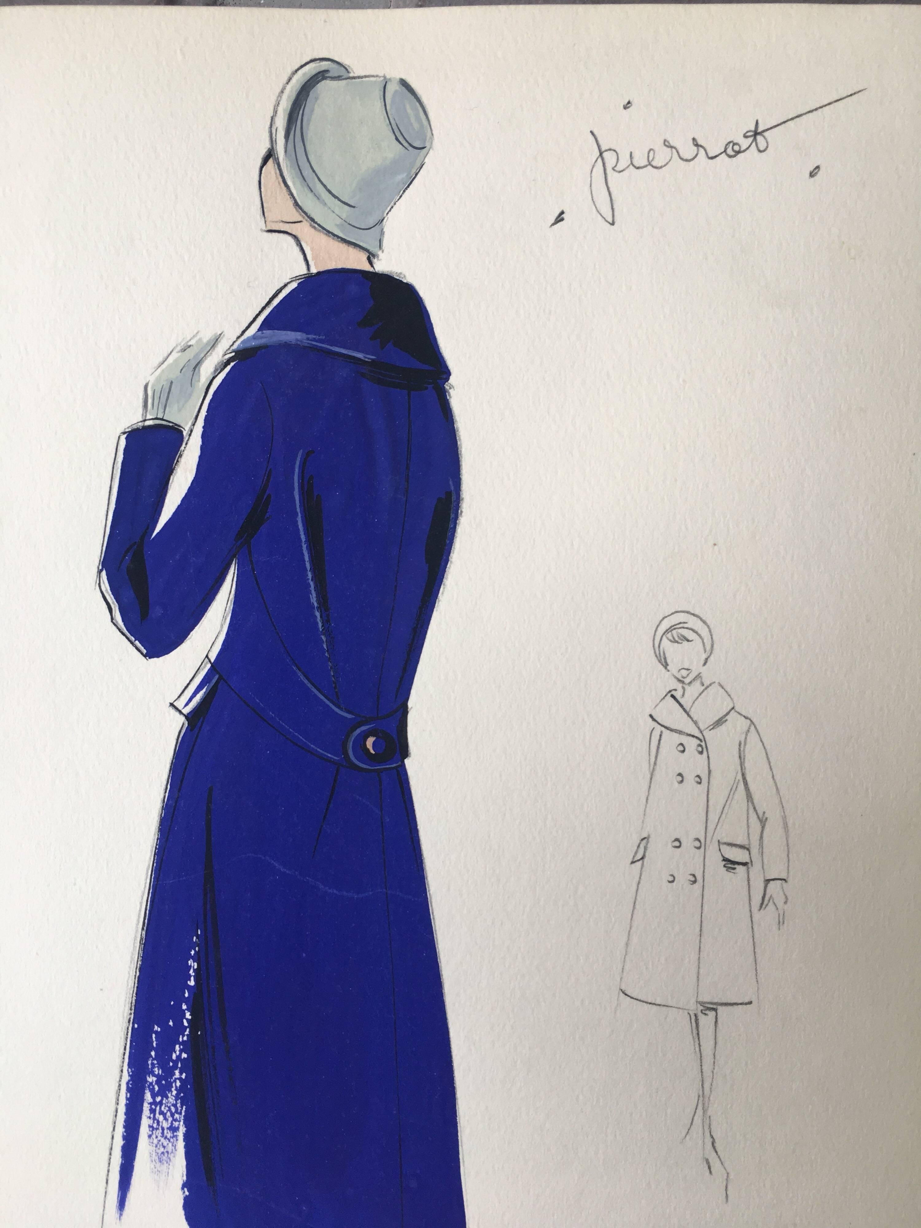 winter coat illustration