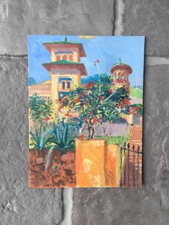 House at Torremolinos, Spain, Impressionist Oil Painting