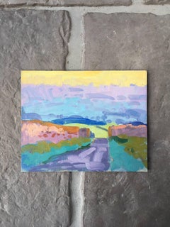 Postimpressionistische Landschaft, Ölgemälde, britischer Künstler