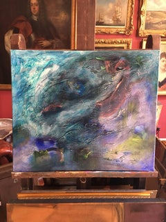 Large Abstract Oil Painting, Contemporary British Artist