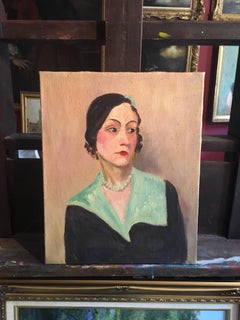 Fine French Impressionist 1930’s Oil Painting - Portrait