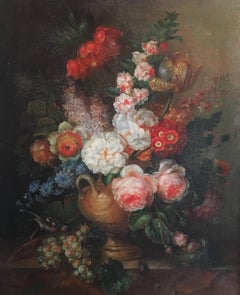 Classical Still Life Floral Display Oil Painting - Large Size