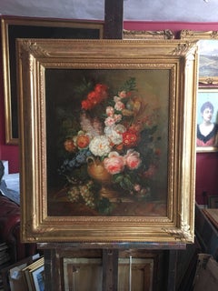 Classical Still Life Floral Display Oil Painting - Large Size