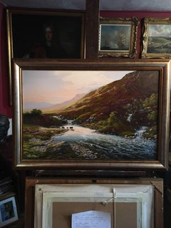 Church End, Scotland, Cattle Wandering in the Highlands