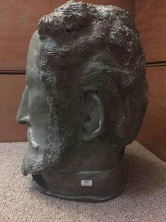 Head Sculpture, Elderly Man with Beard