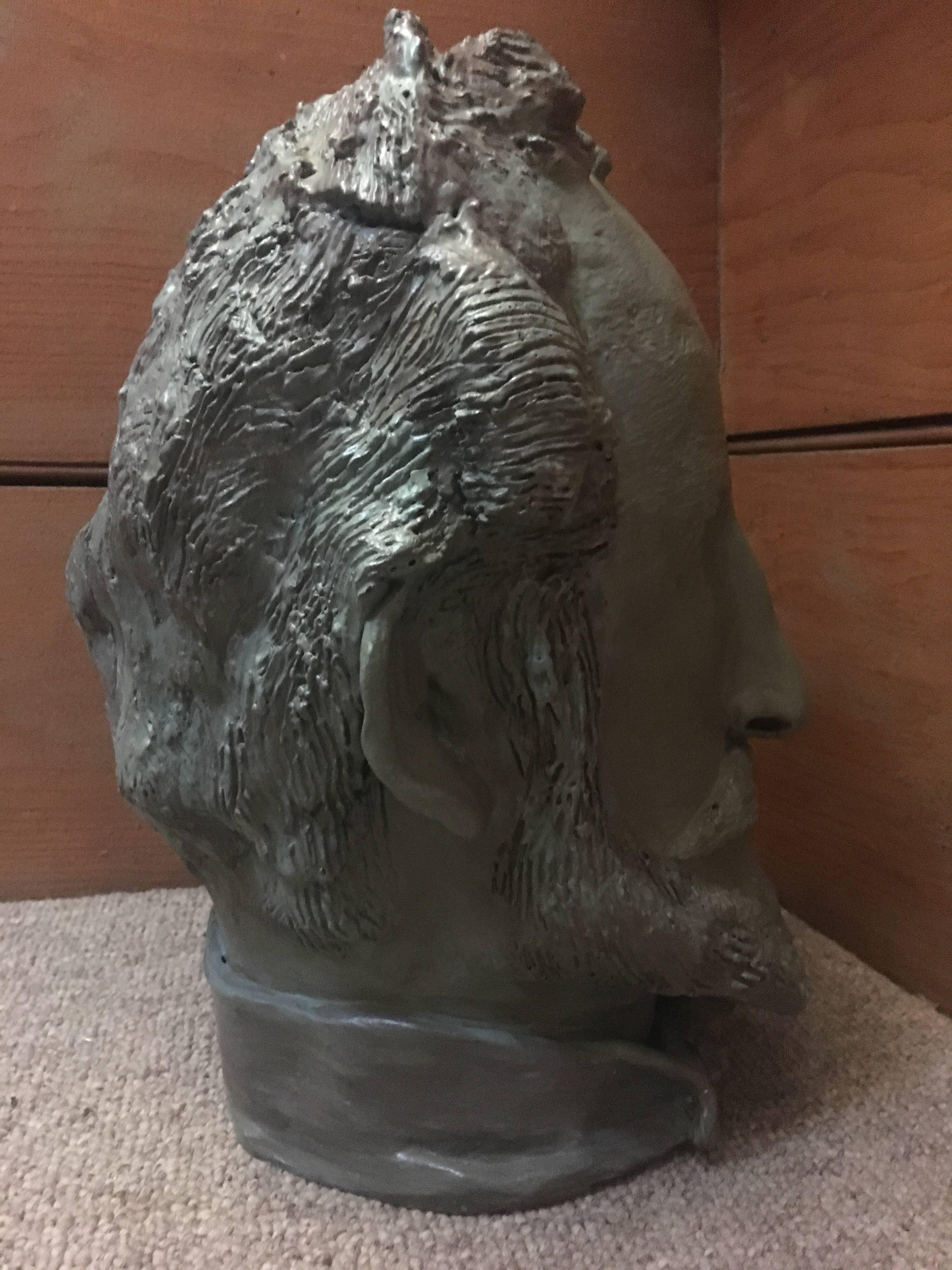 Head Sculpture, Elderly Man with Beard 1