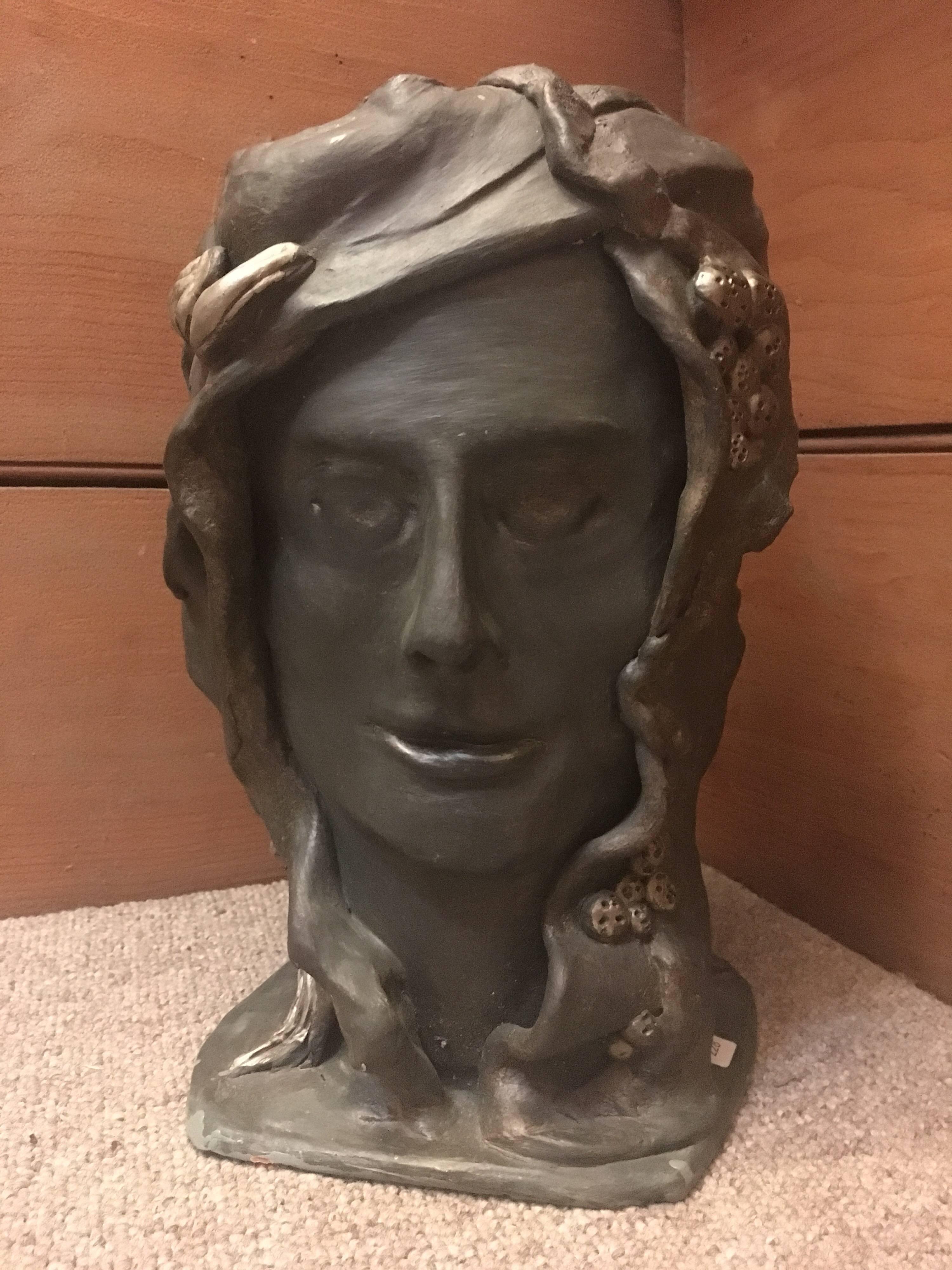 Gabriel Jenny Figurative Sculpture - Head Sculpture, Double Sided, Male and Female