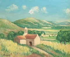 La Vaucluse, Provence, peinture à l'huile française signée 
