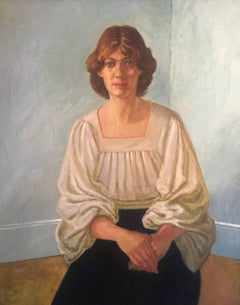 1970’s Portrait of a Woman, Very Large Oil Painting