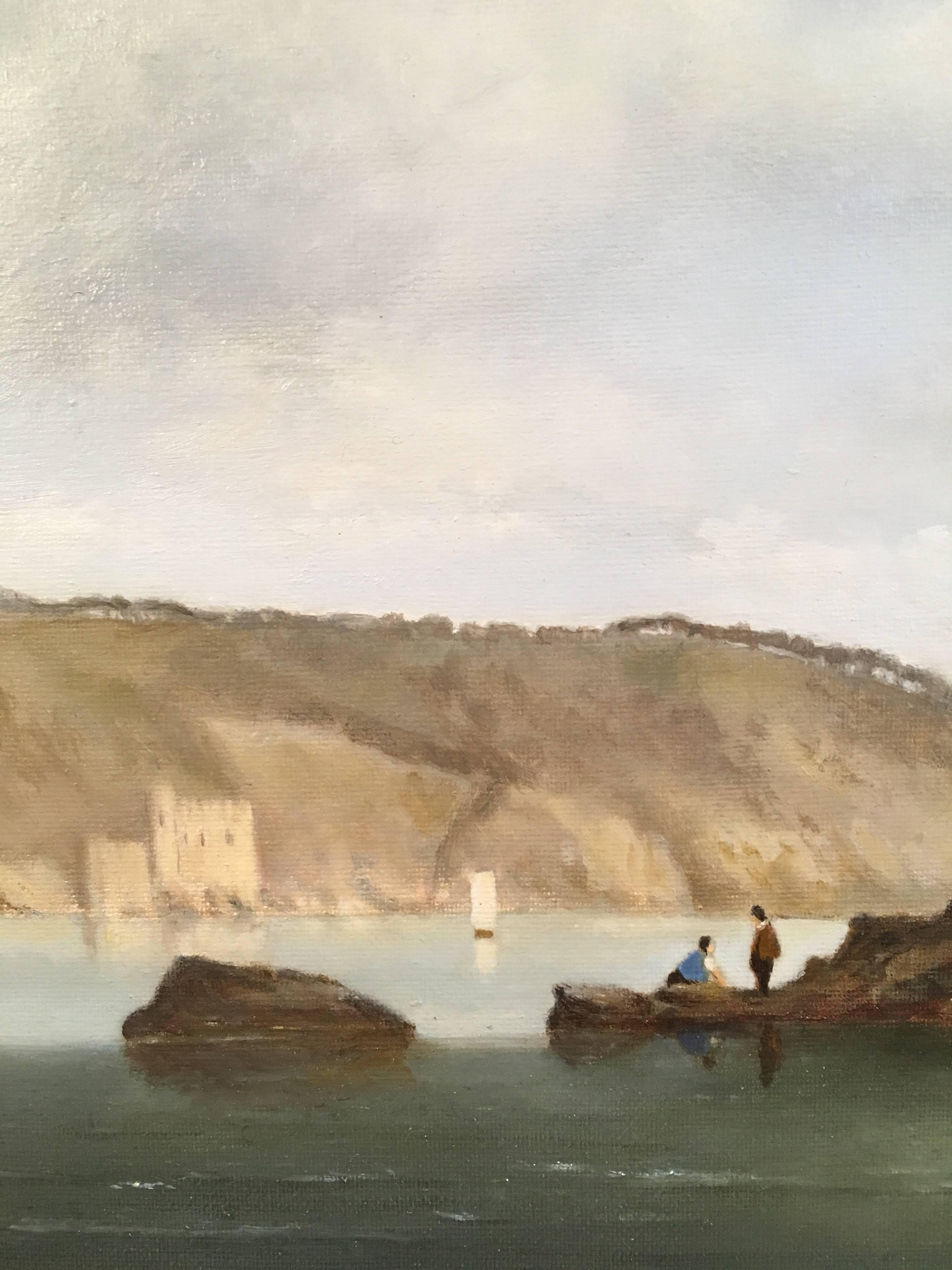 Dartmouth Castle, Fine Oil Painting, Signed 1