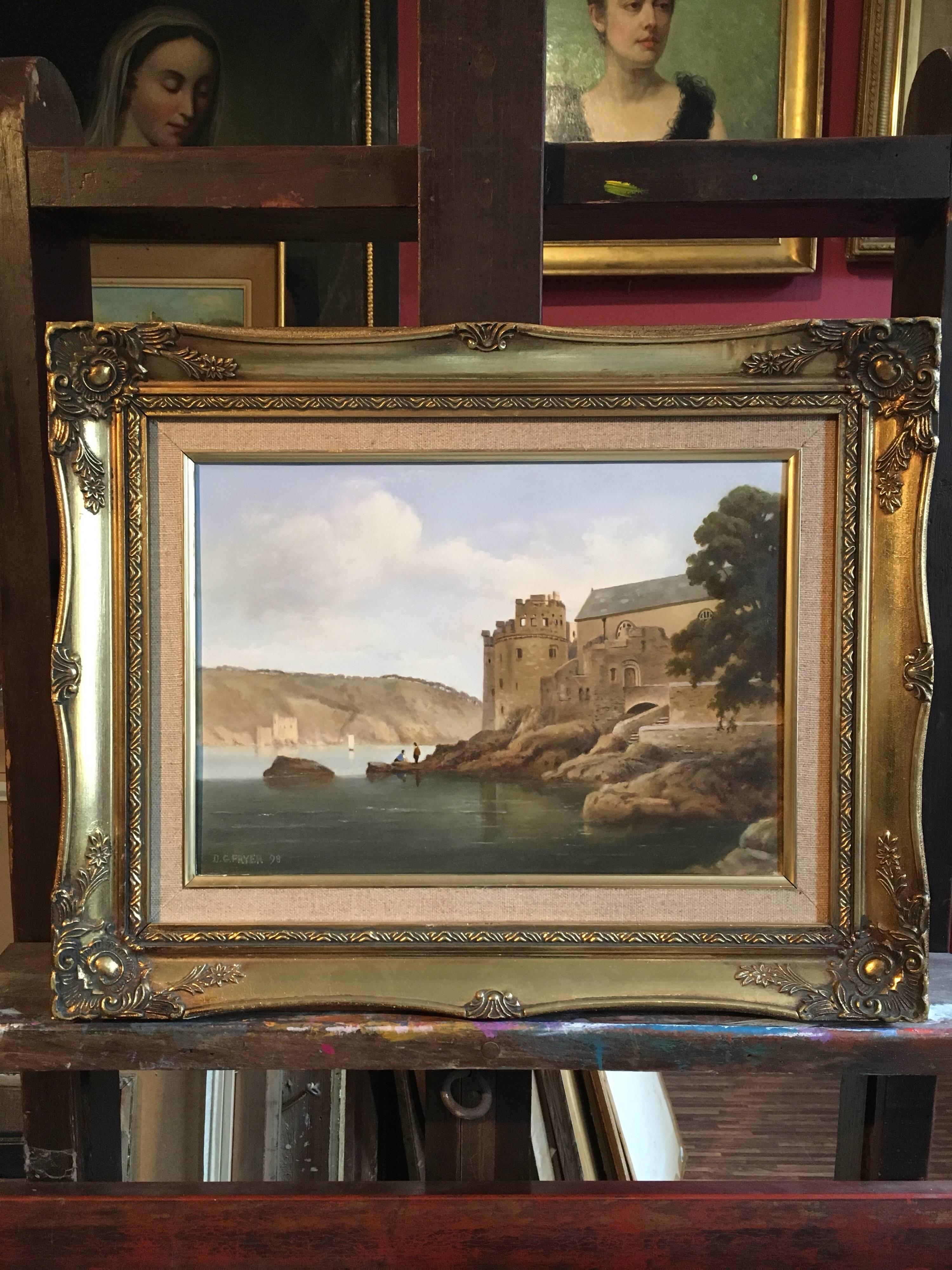 Dartmouth Castle, Fine Oil Painting, Signed 3