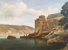 Vintage Dartmouth Castle, Fine Oil Painting, Signed