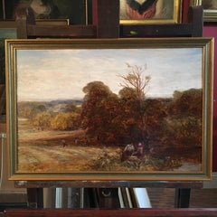 The Harvest, Victorian Oil Painting