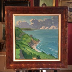 Le Cotentin, Large French Post-Impressionist Oil Mid 20th century