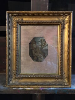 Guardian Angel, 17th century Italian Old Master oil on copper