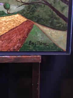 Huge Colourful Abstract, "Hommage a Antigore", Signed Oil Painting