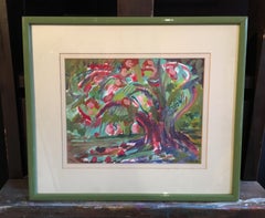 Multicoloured Abstract Oil Painting, Signed and Dated