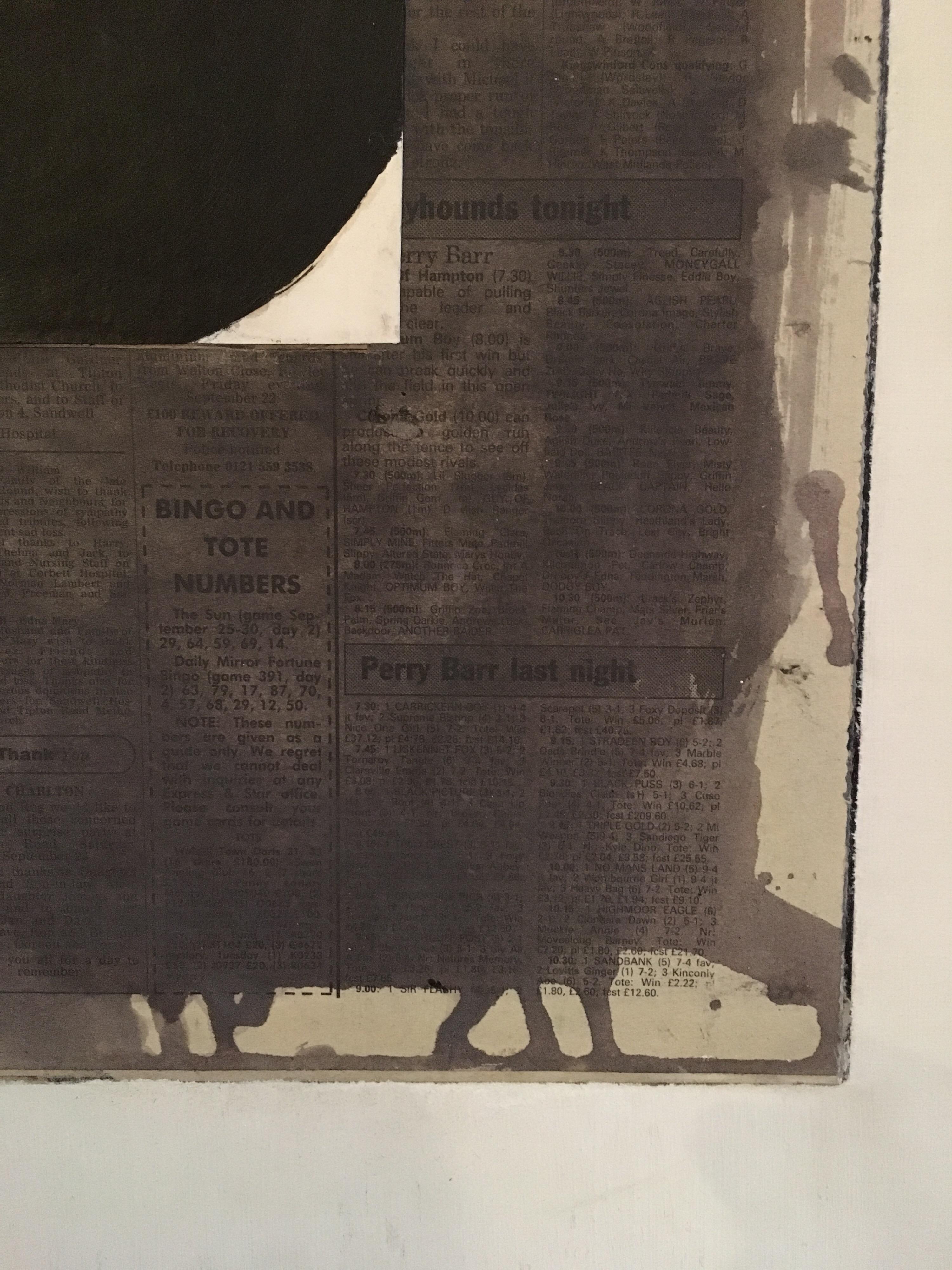 Pittura astratta monocromatica, cubismo, tecnica mista, artista britannico, firmato
Dell'artista britannico George Holt, fine del XX secolo.
Firmato e datato 