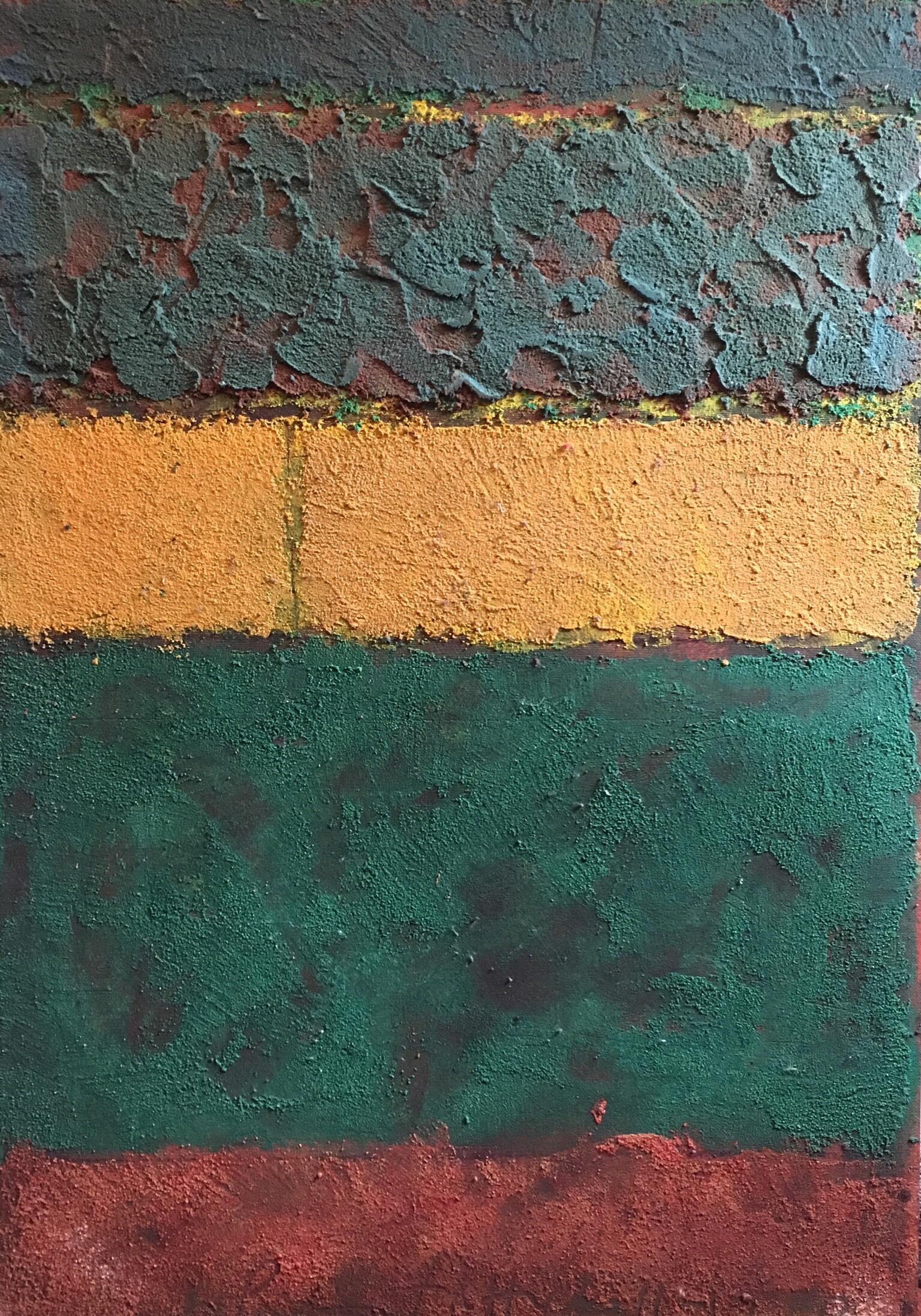 Unknown Interior Painting - Large Colour Block Abstract, Mixed Medium, Original Painting