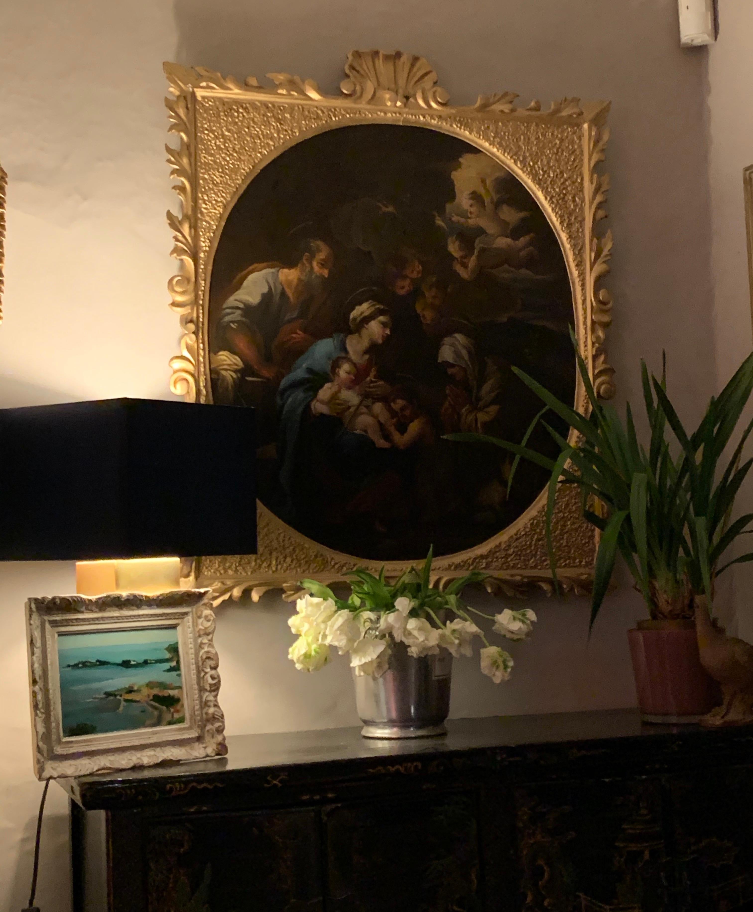 nativity painting on canvas