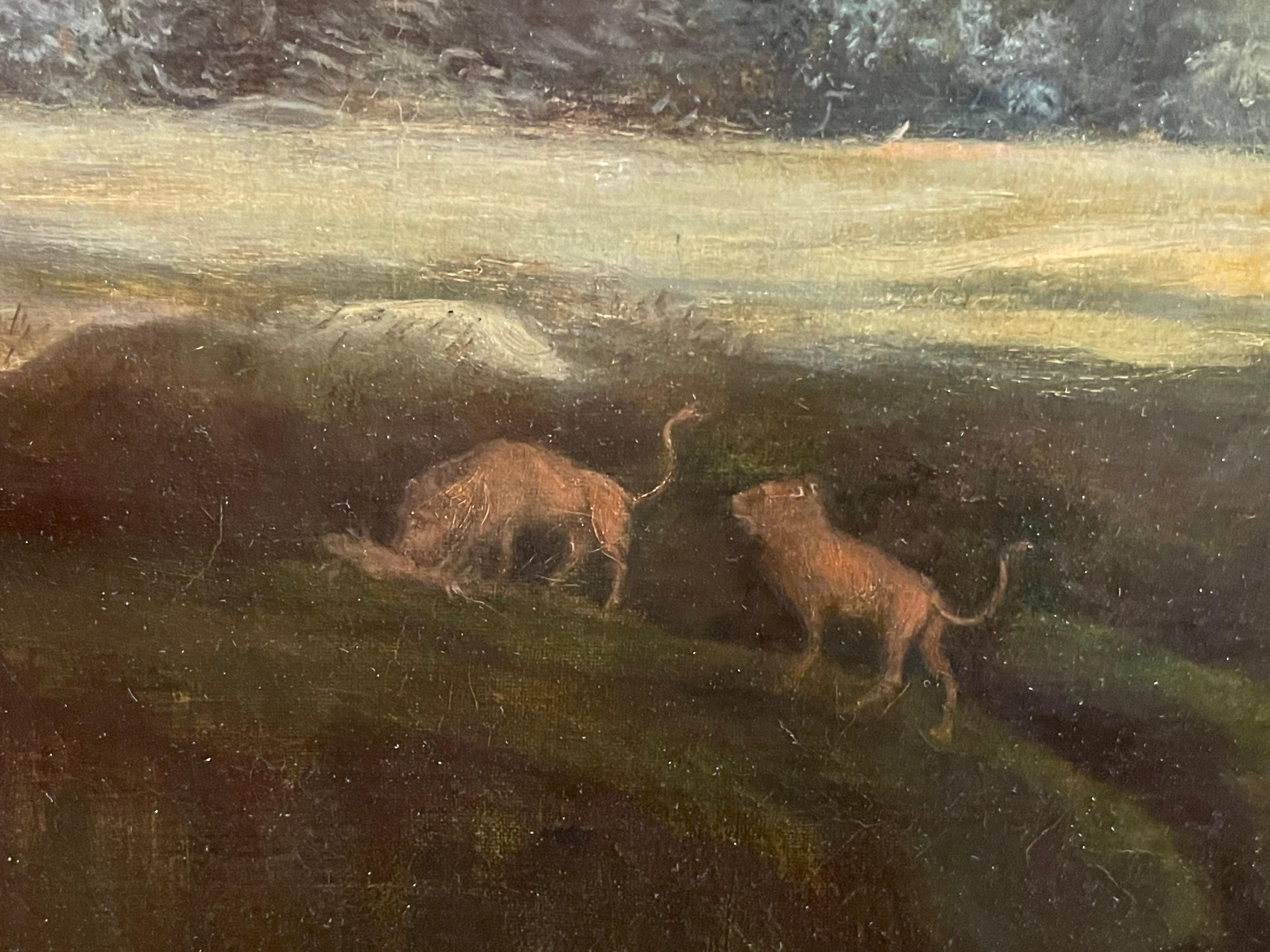Außergewöhnliche klassische Landschaft:: Hagar und der Engel 9