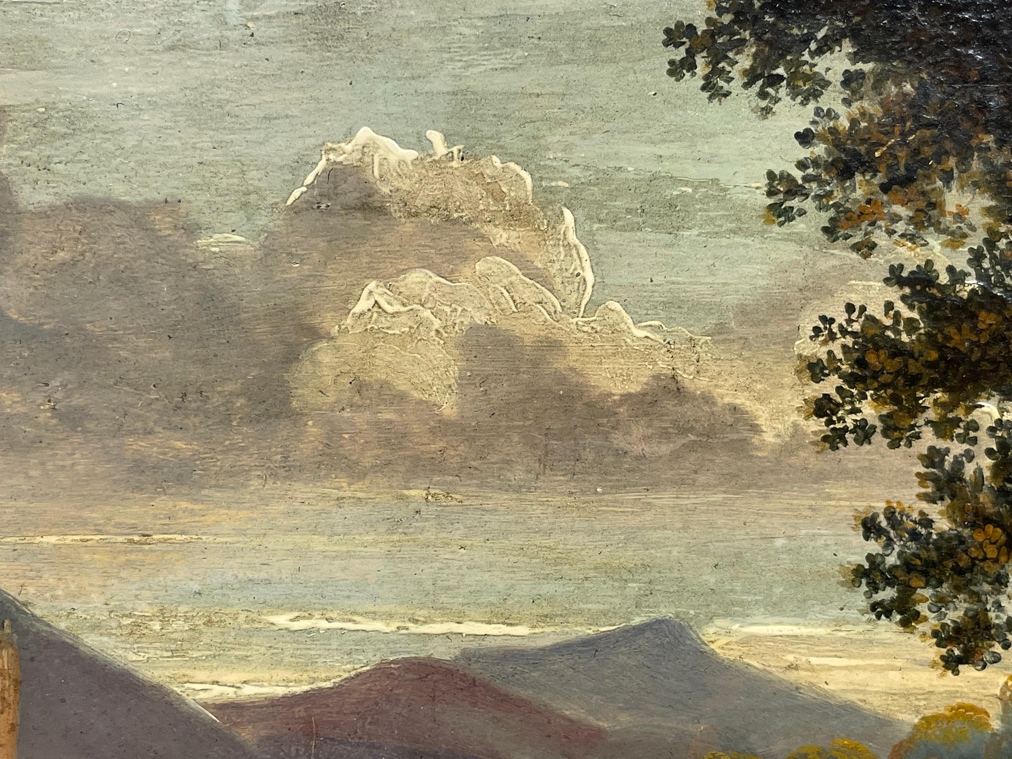 castle landscape painting