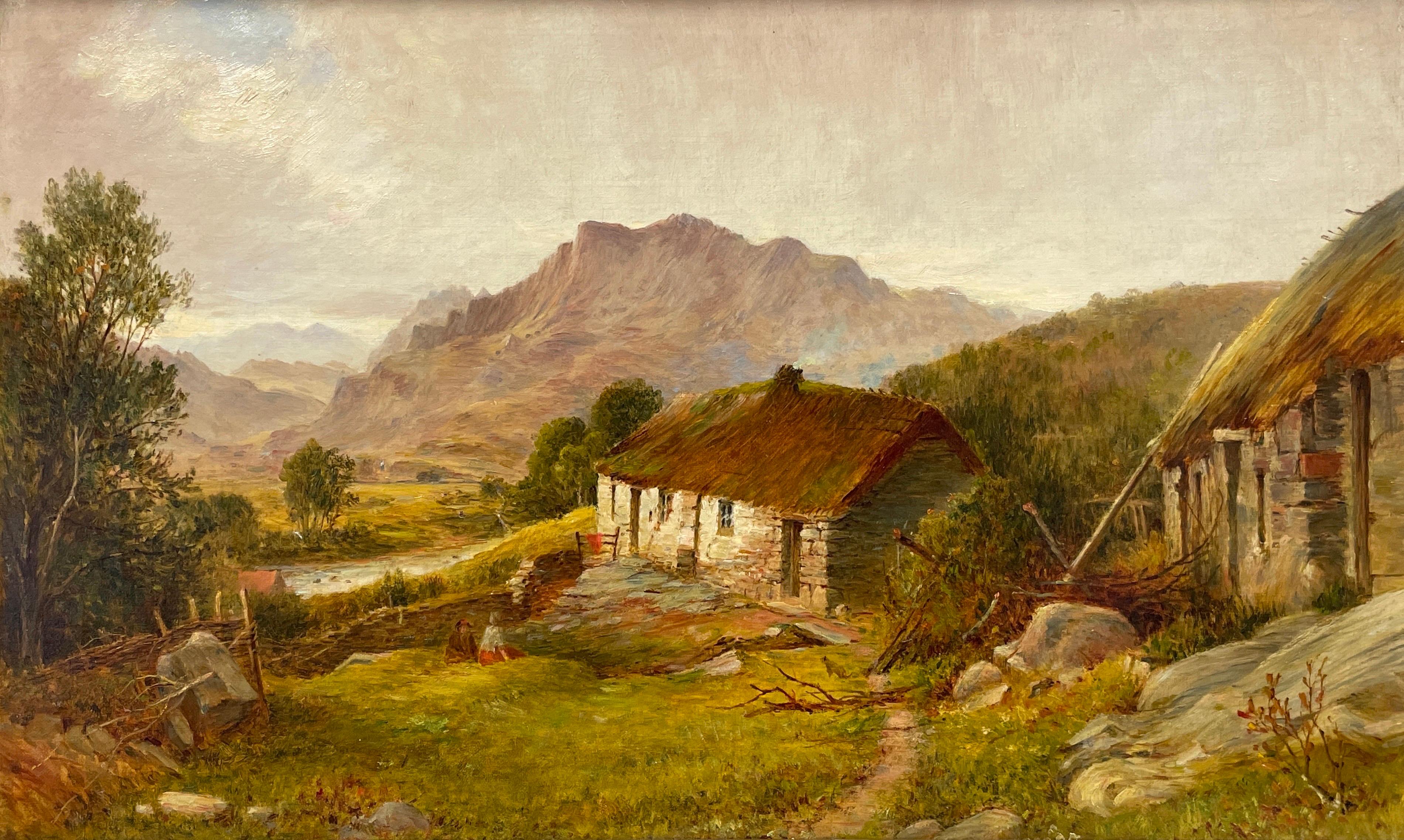 The Highland Croft
Scottish School, 19th century
oil painting on canvas, framed
canvas: 16 x 24 inches
framed 19 x 29 inches
condition: very good indeed
provenance: from a private collection in the Scottish Highlands

A lovely 19th century Scottish