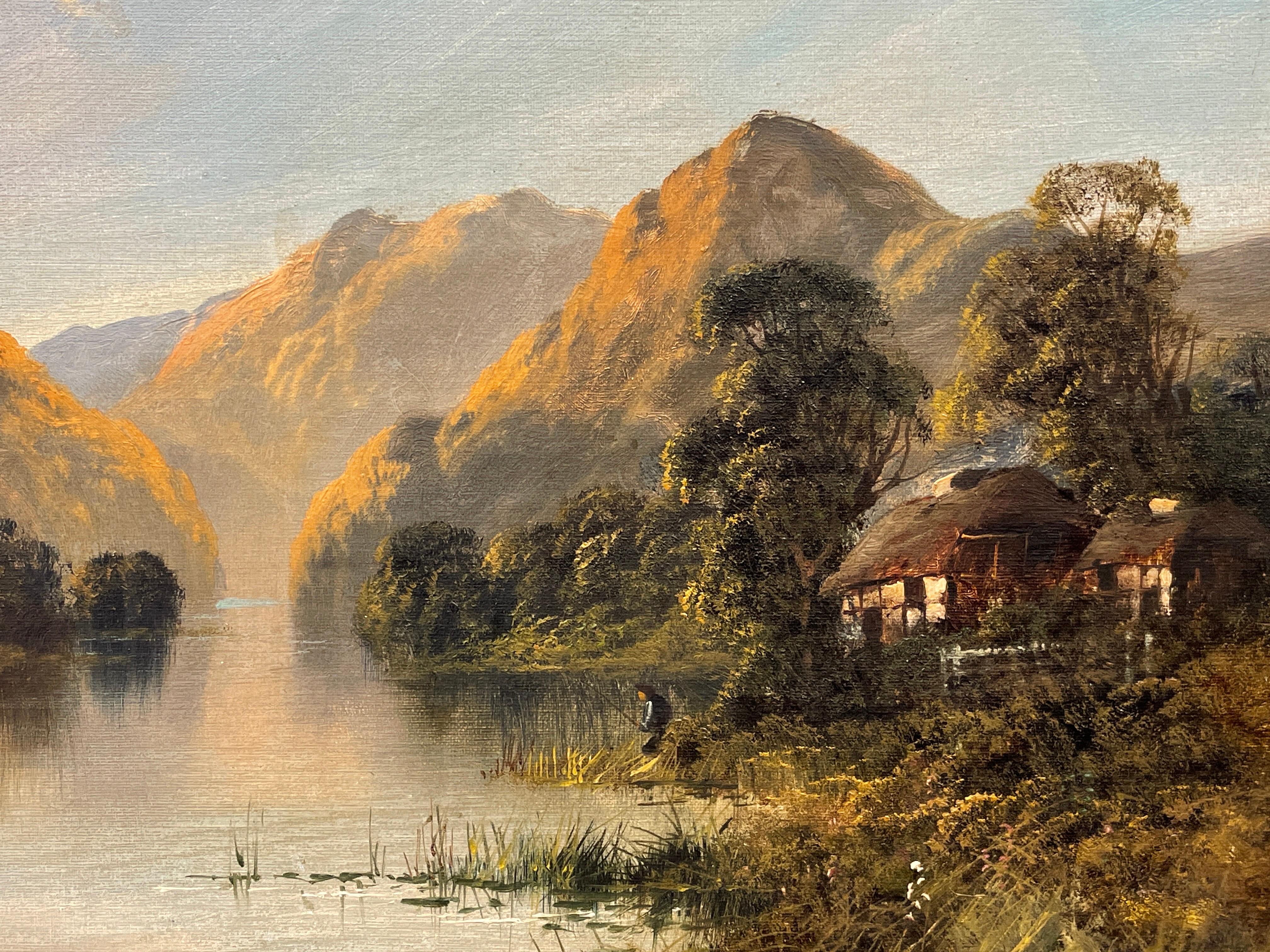 Sunset in the Scottish Highlands
by Arthur Stanford, signed and dated 1900's
oil painting on canvas, framed
canvas: 15 x 20 inches
framed: 23.5 x 28.5 inches
condition: very good and ready to hang
provenance: from a private collection in England