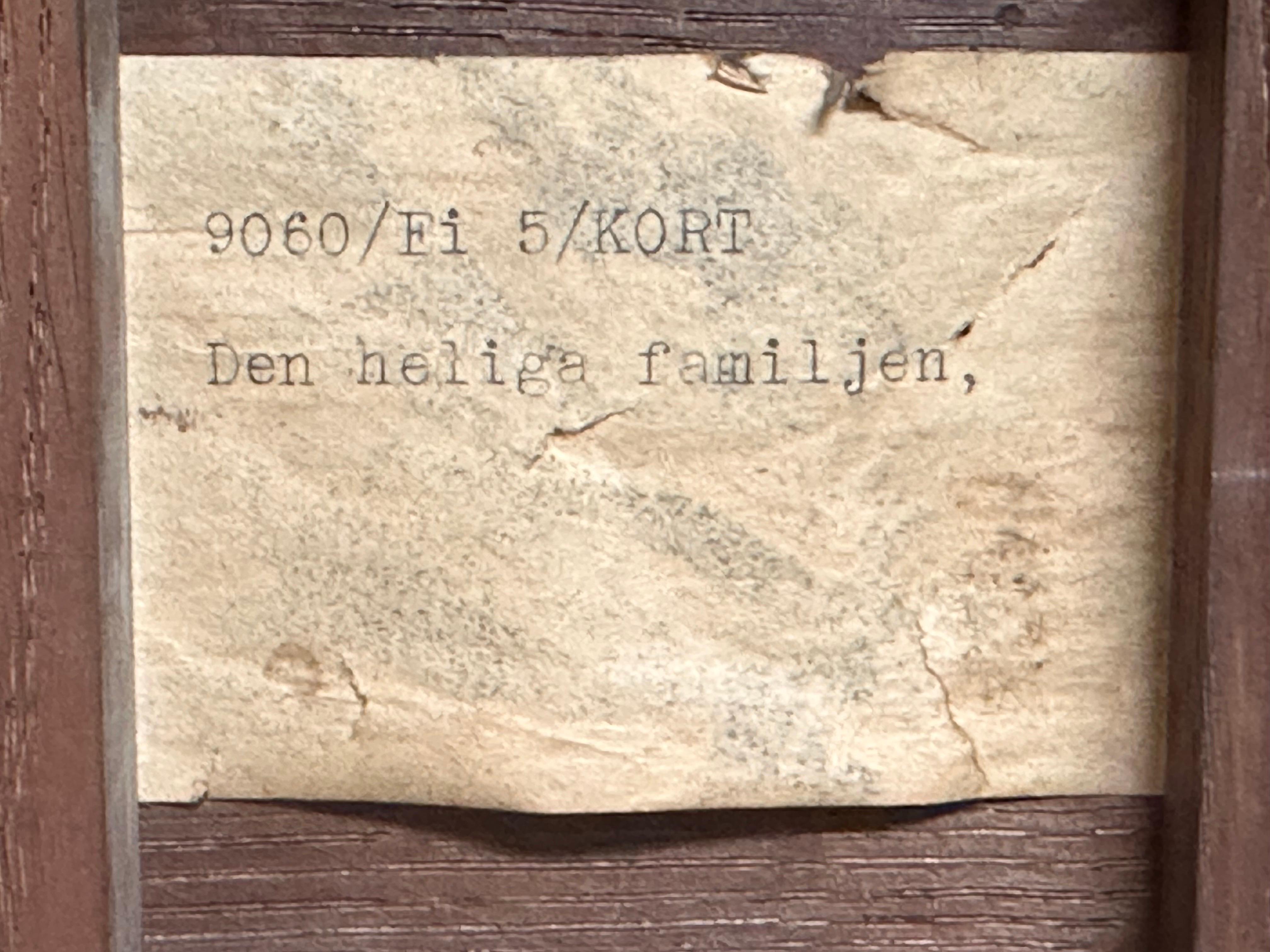 Pregevole olio su pannello di un vecchio maestro fiammingo del XVI secolo La Sacra Famiglia Qualità del Museo 12