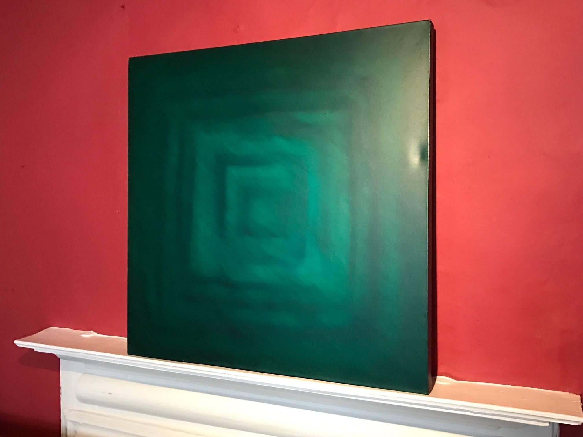 Set of 6 Original Contemporary Paintings - Concentric Squares 1
