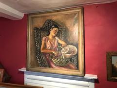 Large 1930's French Post-Impressionist Oil - Lady seated Siesta time