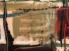 1970er Jahre Britisches abstraktes Ölgemälde der 1970er Jahre - Gelisteter Künstler - Atemberaubende Formen