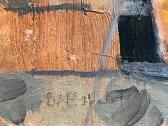 Mid 20th Century French Post-Impressionist Oil Painting Grapes & Pears