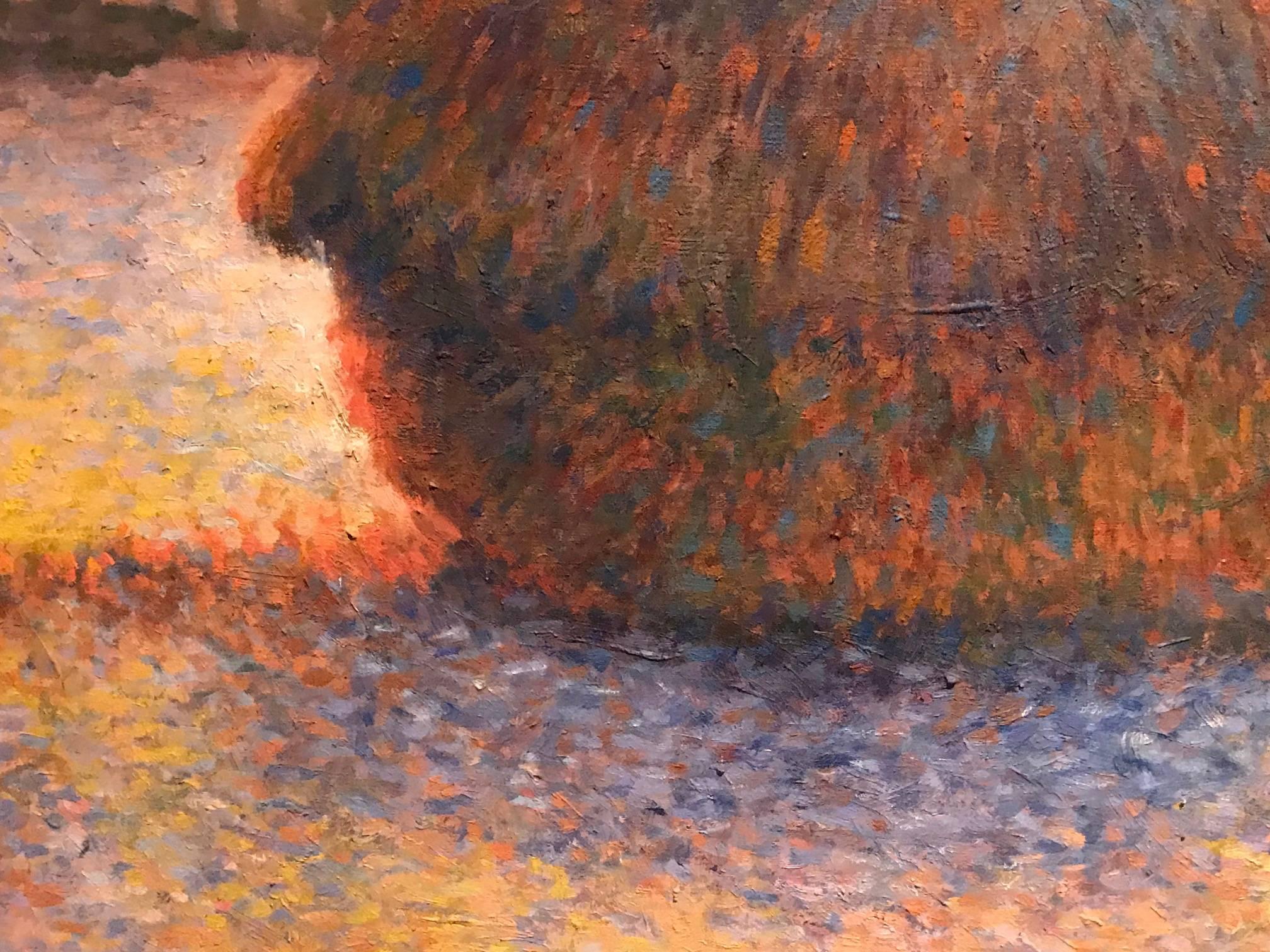 Superb Copy after Claude Monet - Haystacks at Sunset - Bears Signature & Date 1