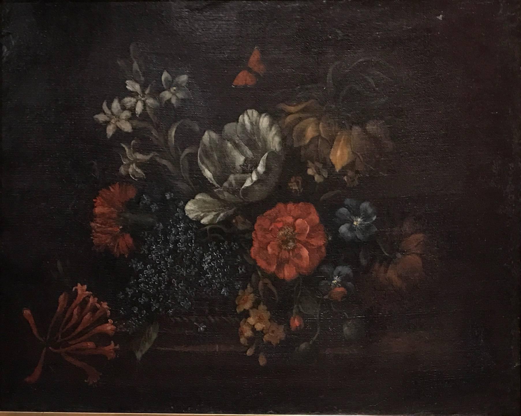 baroque flowers painting