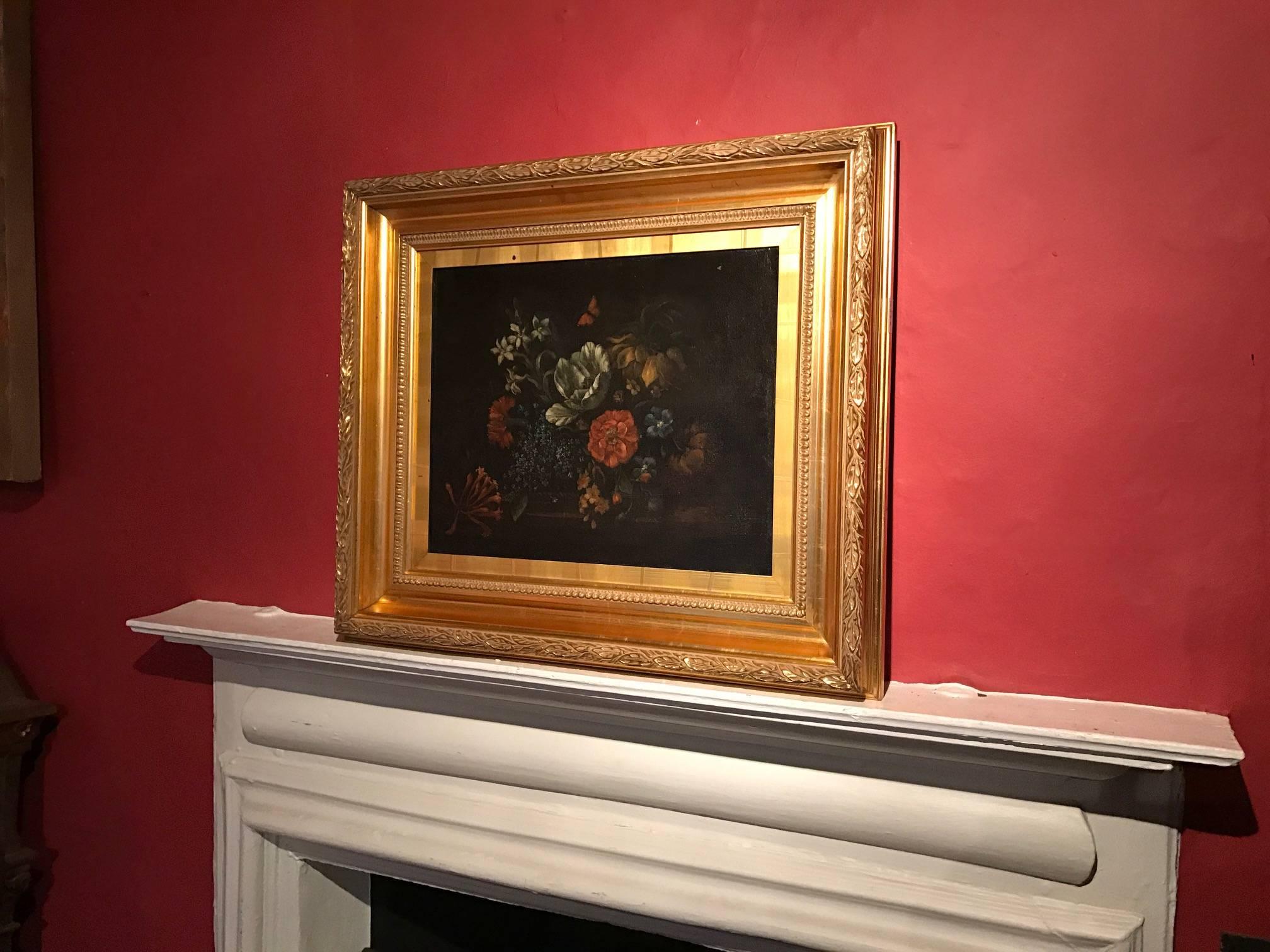 17th Century Flemish Baroque Old Master Flower Oil Painting 1