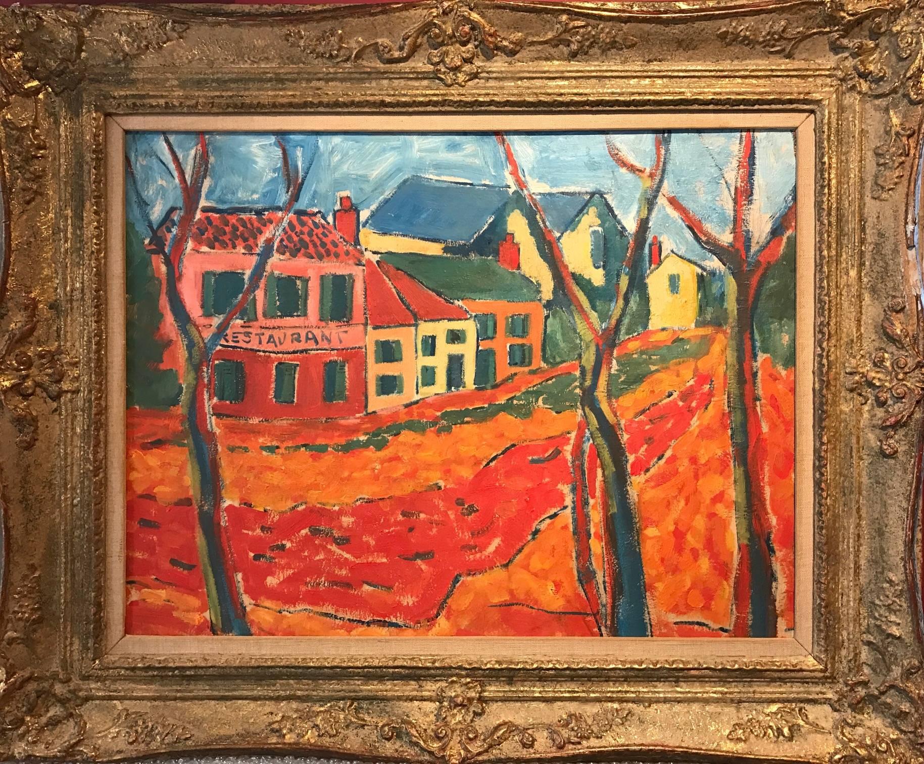 Unknown Abstract Painting - 20th Century French Fauvist Oil Painting