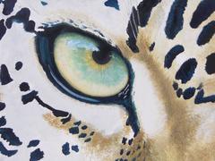 Huge Oil Painting - Close up of Leopard - Amazing Original Work
