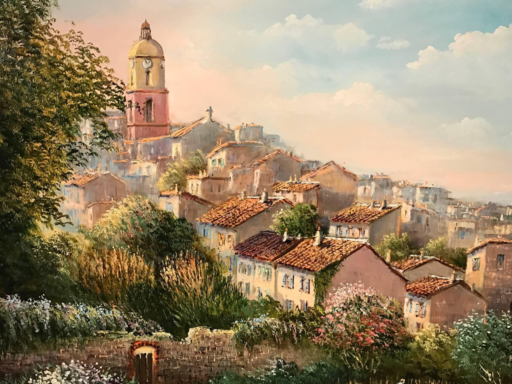 french town painting