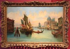 Fine 19th Century Italian Oil Painting - The Grand Canal Venice - Signed