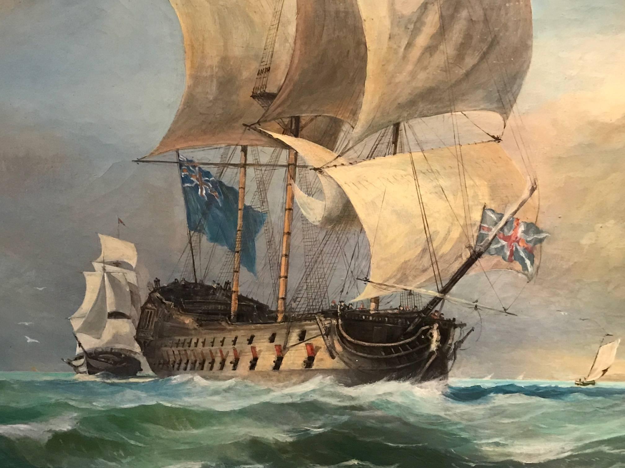 antique ship paintings