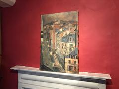 Rue de Paris 1961 - Large French Post-Impressionist Oil Painting